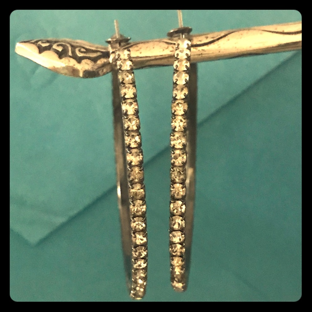 💫 Large Rhinestone Hoops 💫